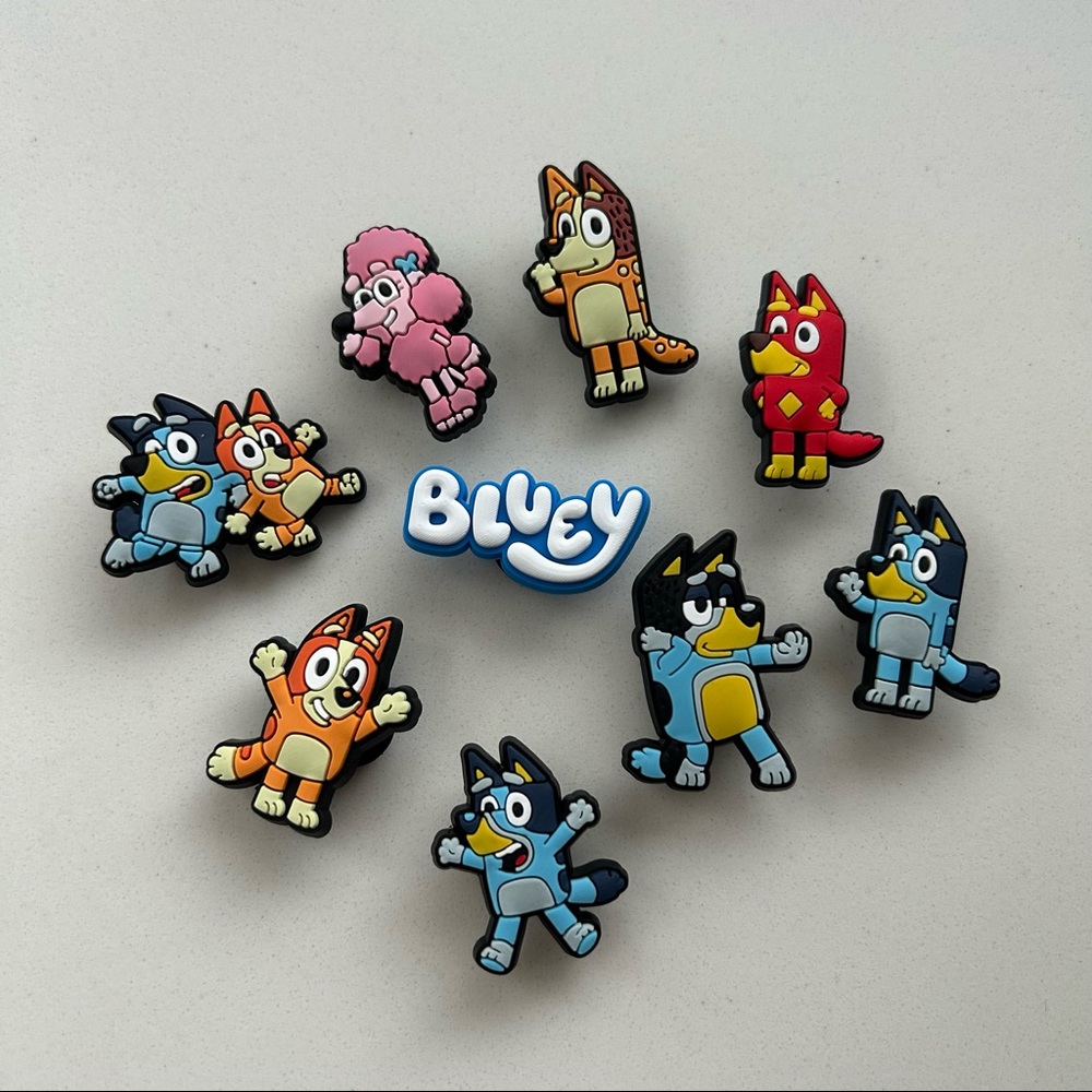 9pc of bluey shoescharm